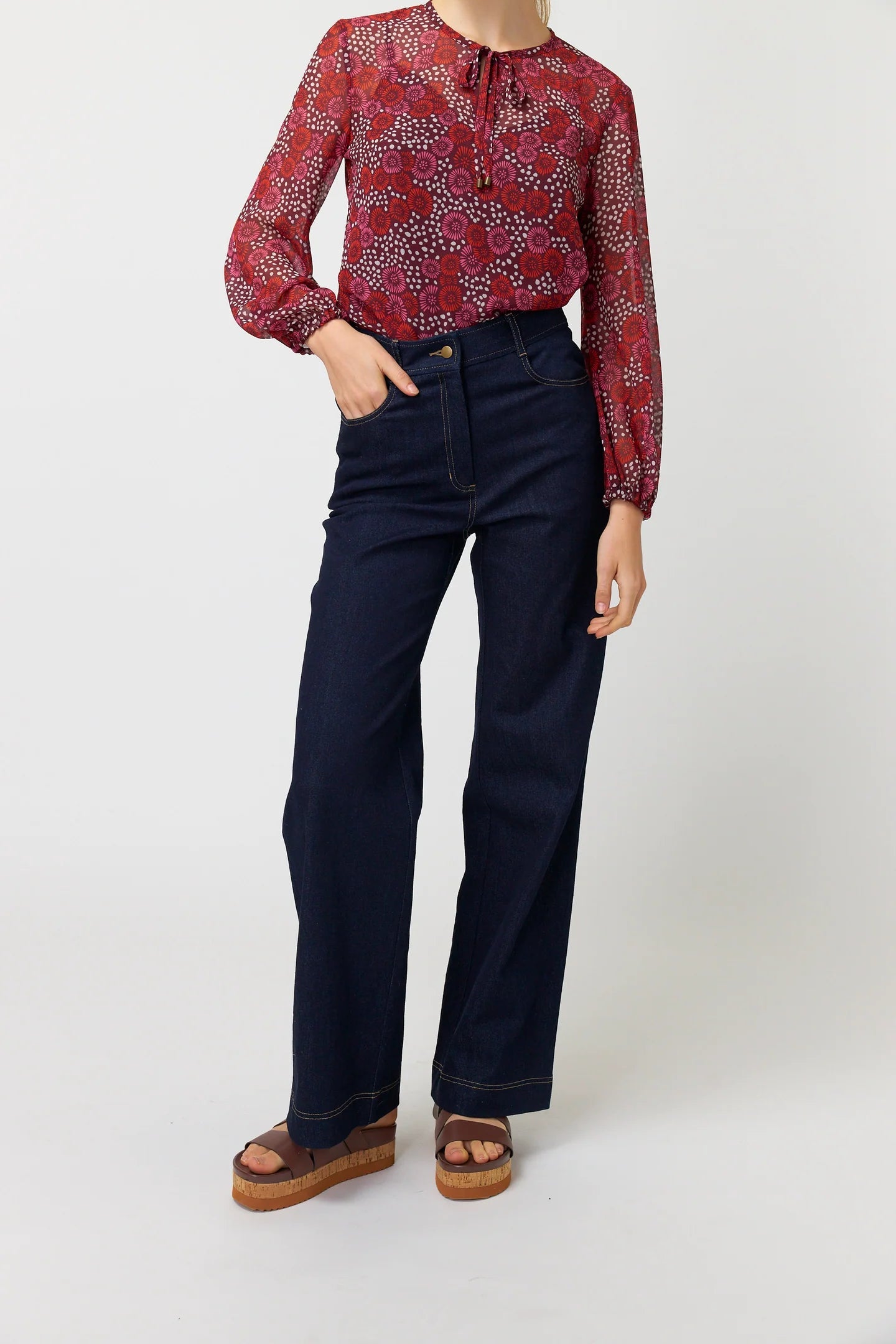 Kate Sylvester | Denim Trouser | Dark Indigo | Palm Boutique