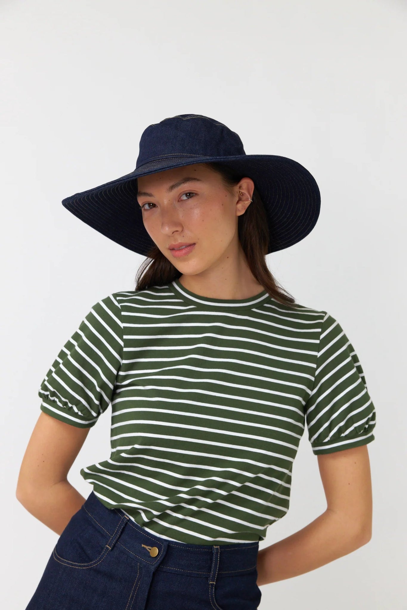 Kate Sylvester | Nautical Top | Olive | Palm Boutique