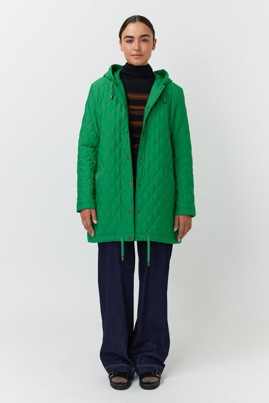 Kate Sylvester | Quilted Parka | Green | Palm Boutique