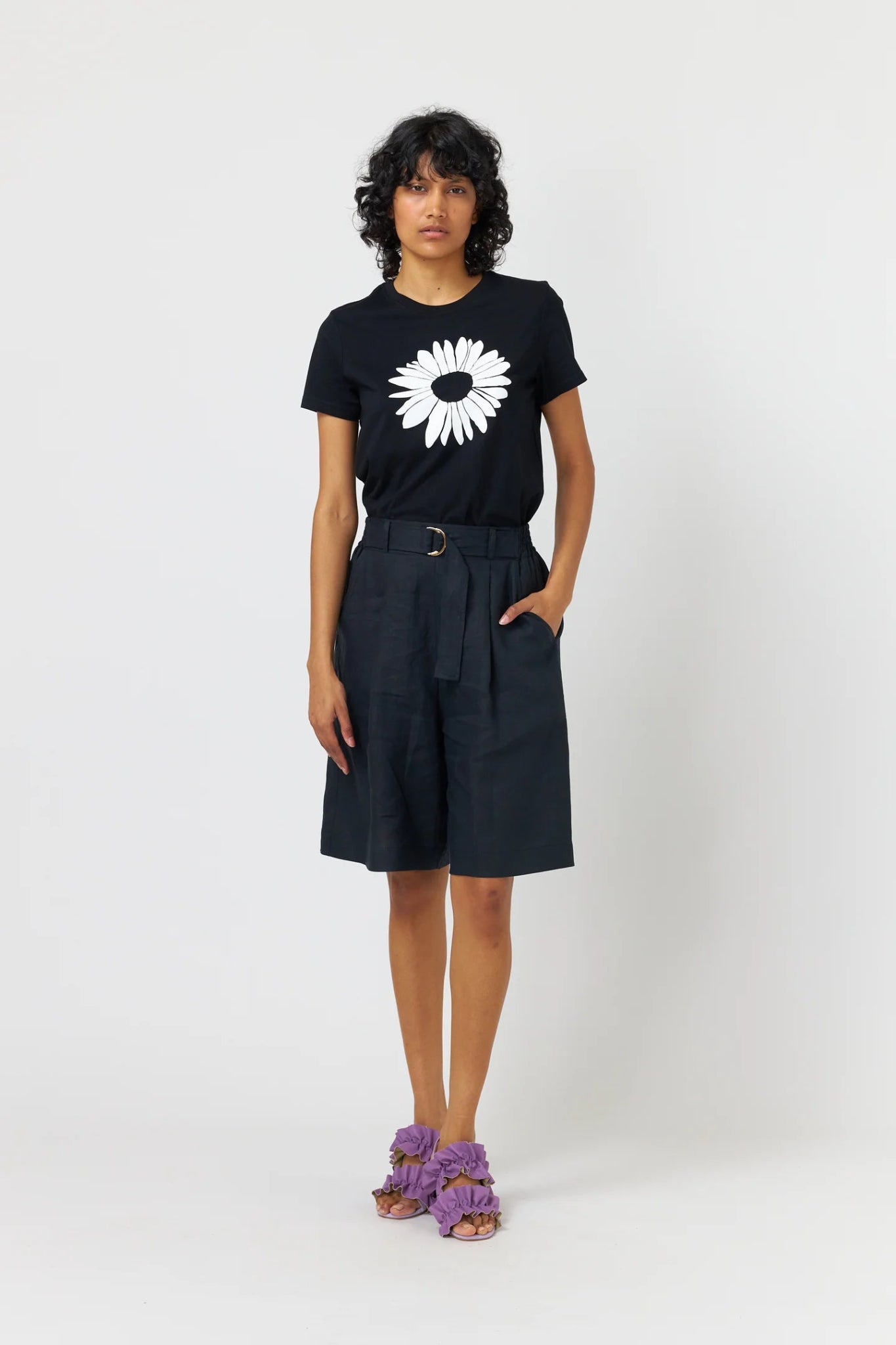 Kate Sylvester | Sunflower t-shirt | Black | Palm Boutique