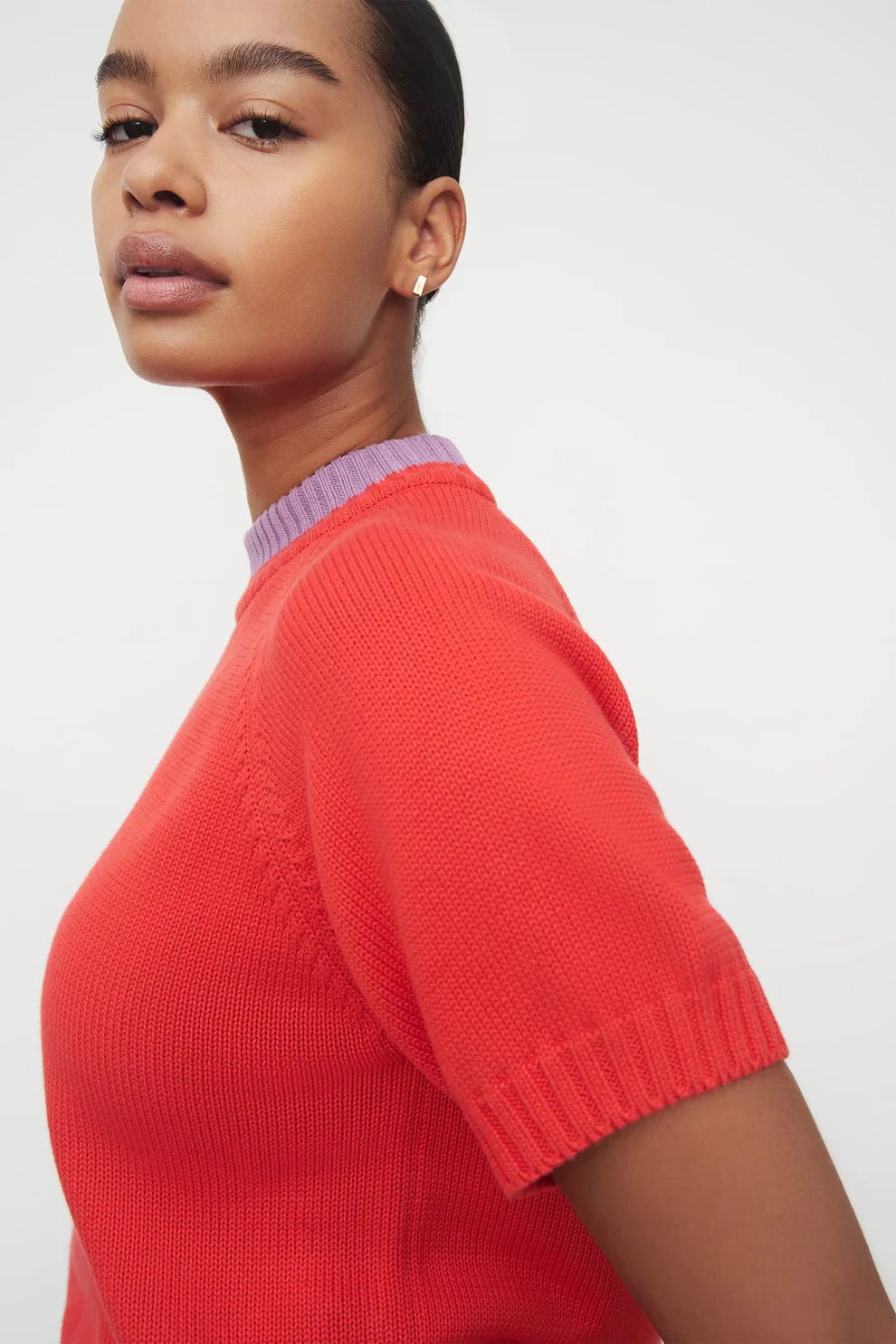 kowtow | Trace Tee | Neon Red | Palm Boutique