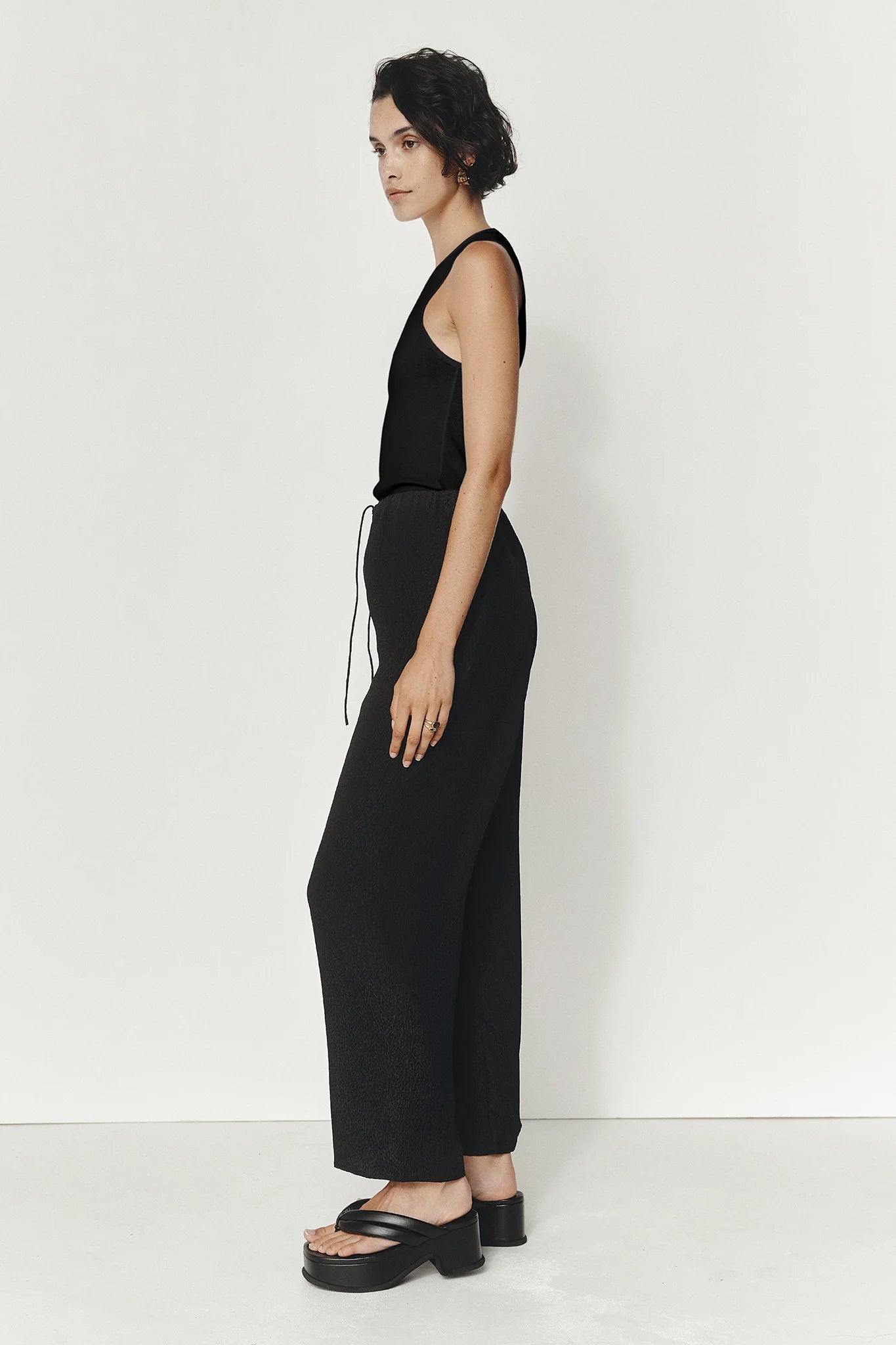 Marle | Renee Pant | Textured Black | Palm Boutique