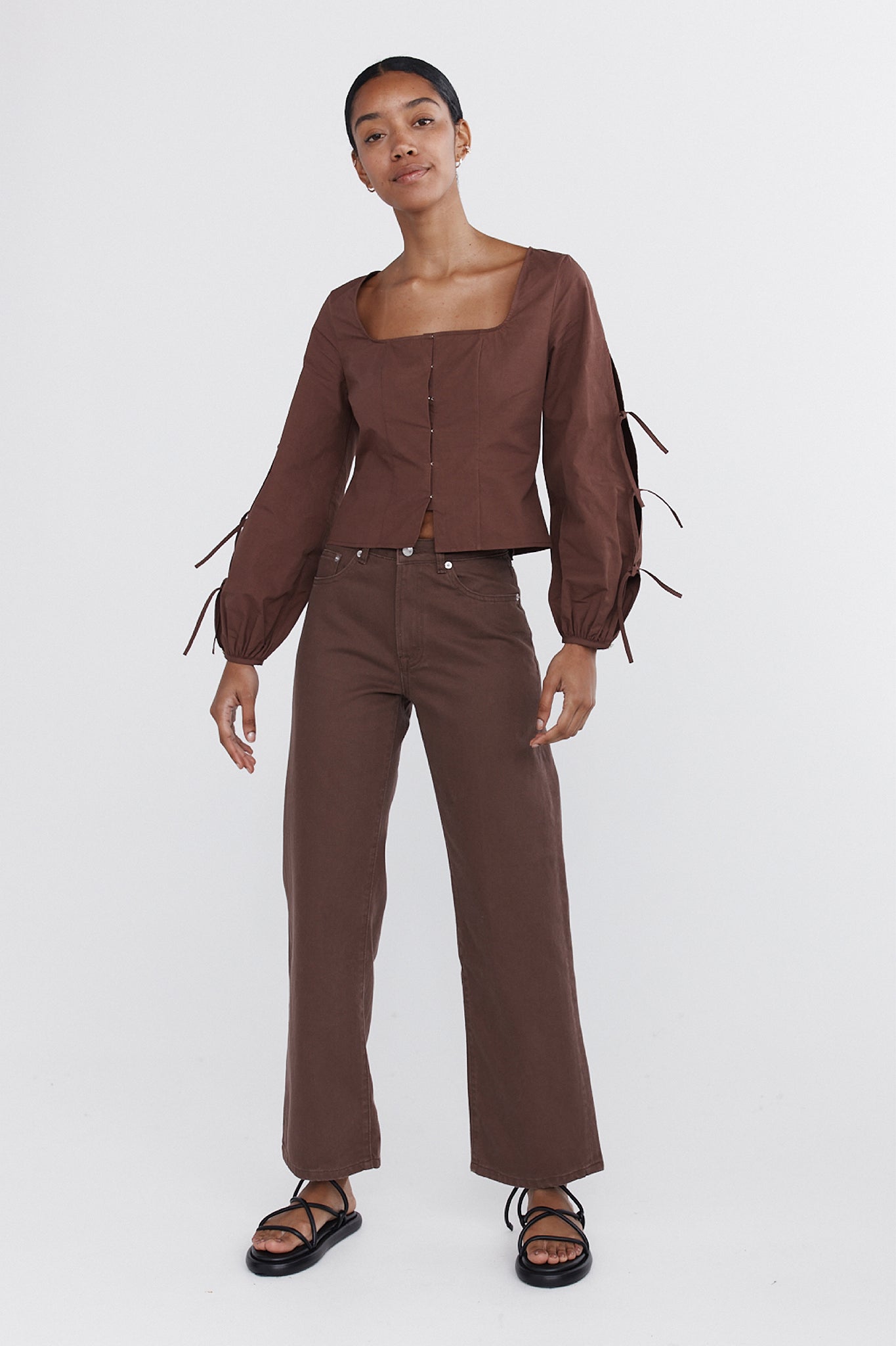 Marle | Wide Leg Jean | Washed Plum | Palm Boutique