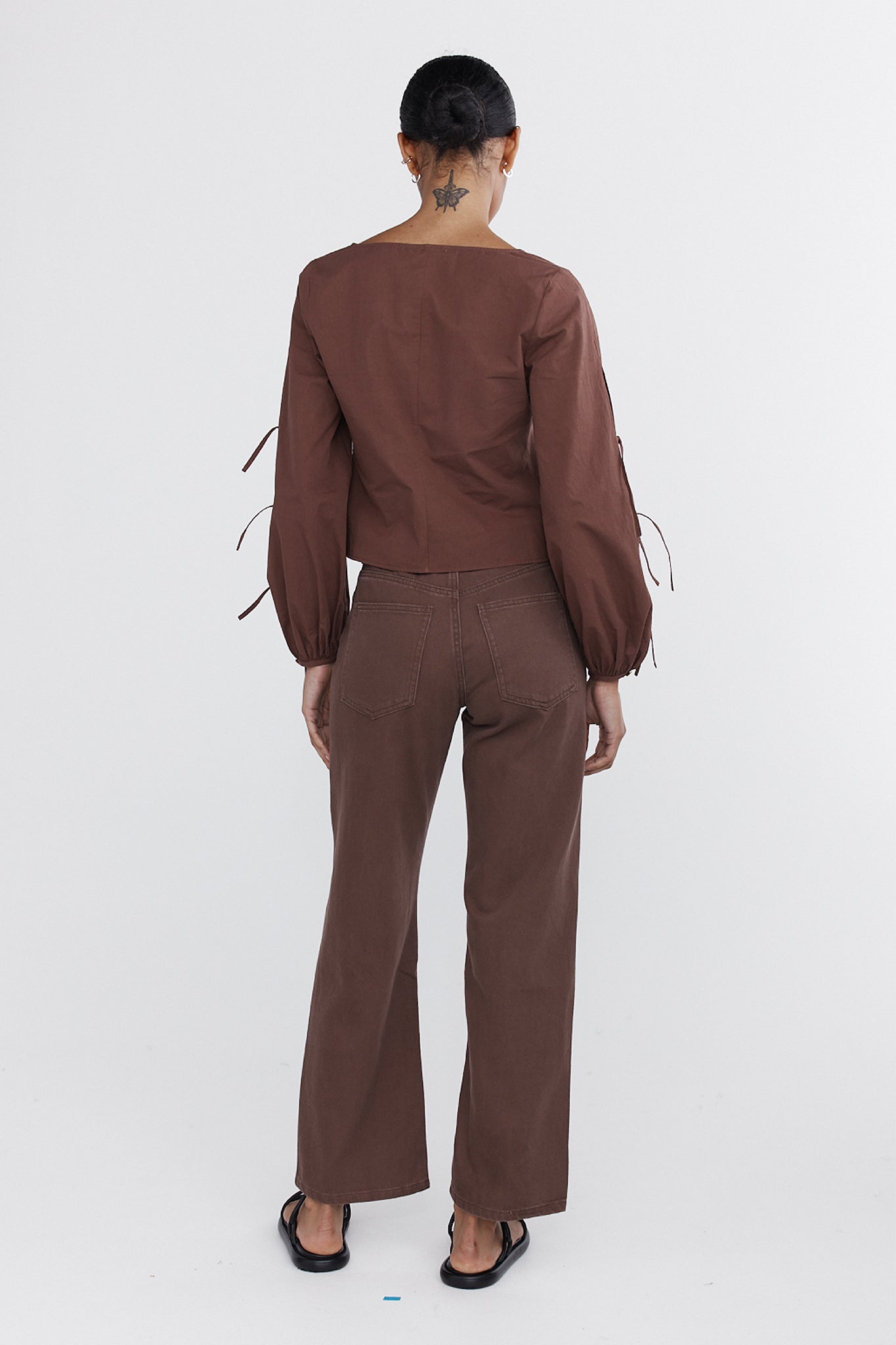 Marle | Wide Leg Jean | Washed Plum | Palm Boutique
