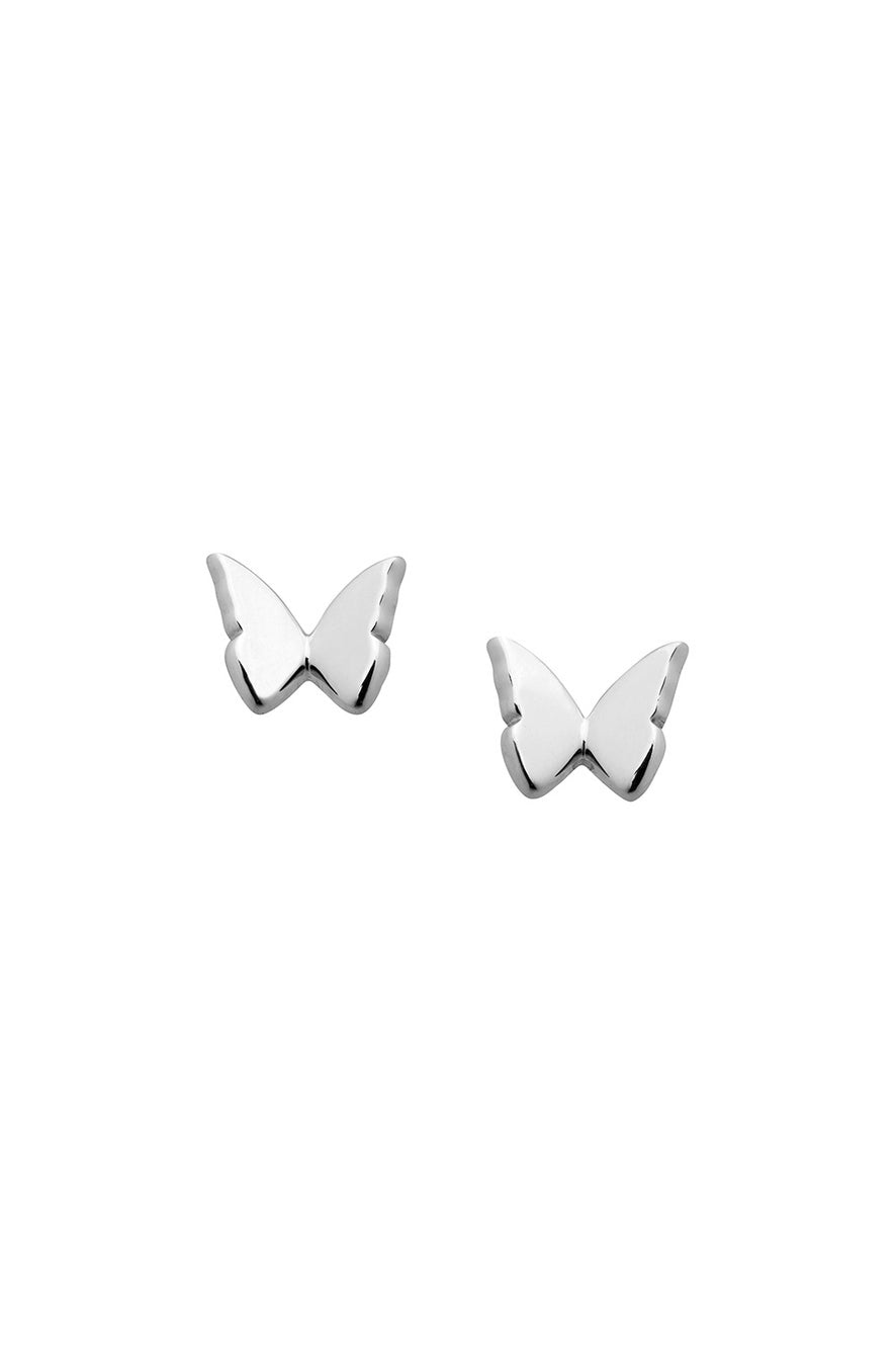 Karen Walker | Mini butterfly studs | Silver | Palm Boutique