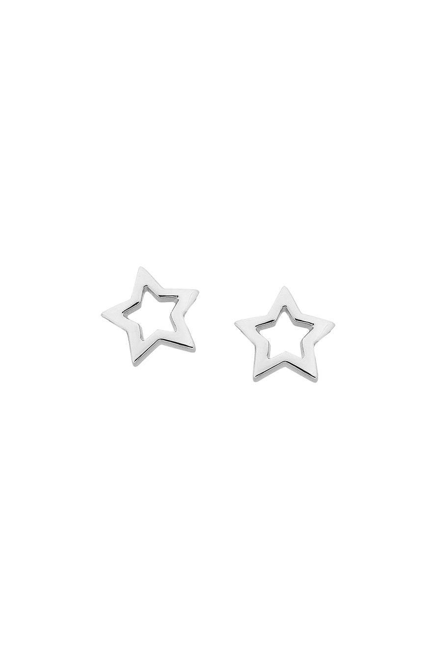 Karen Walker | Mini star studs | Silver | Palm Boutique