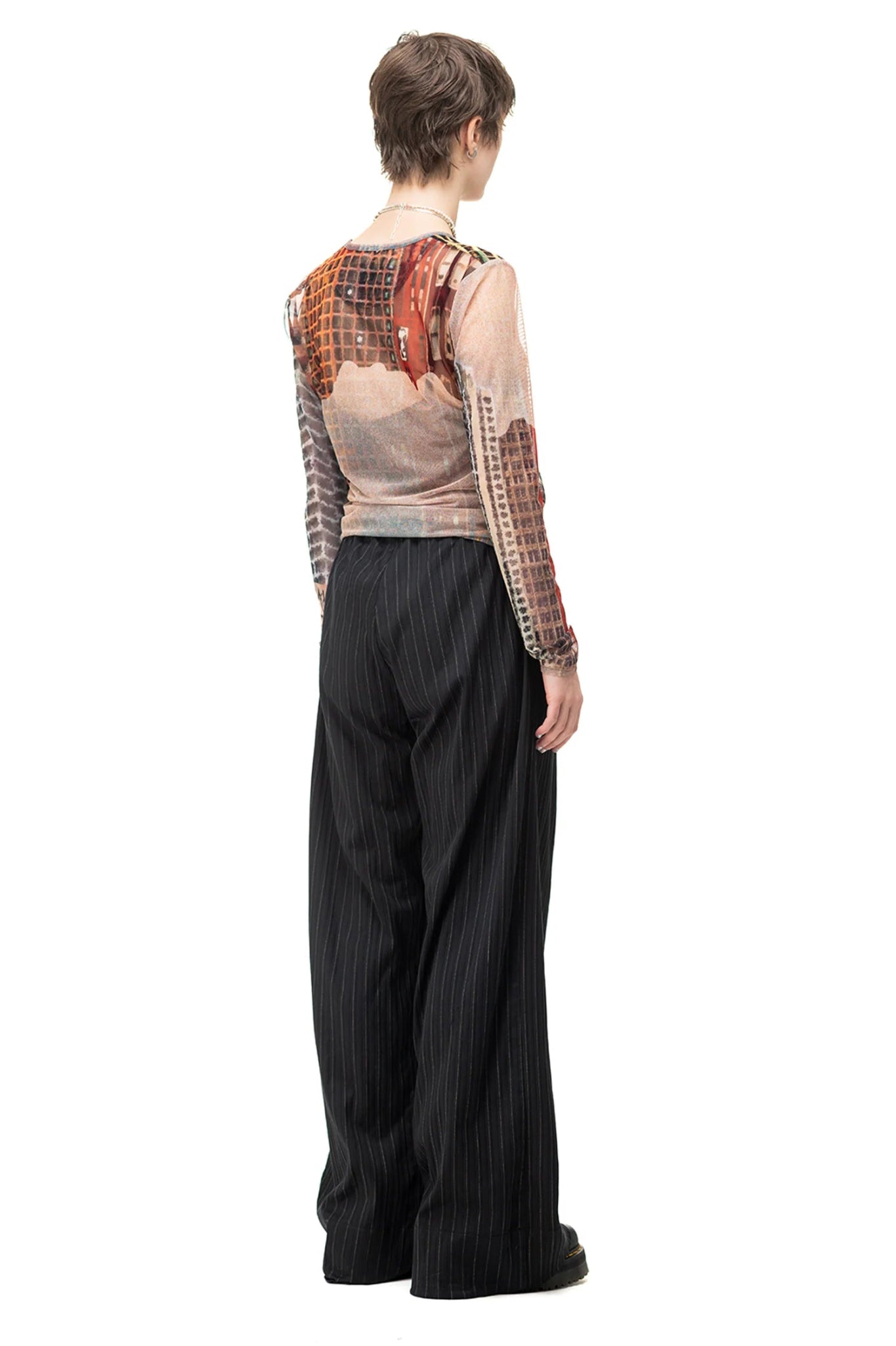 NOM*d | Department Trouser | Licorice Pinstripe | Palm Boutique