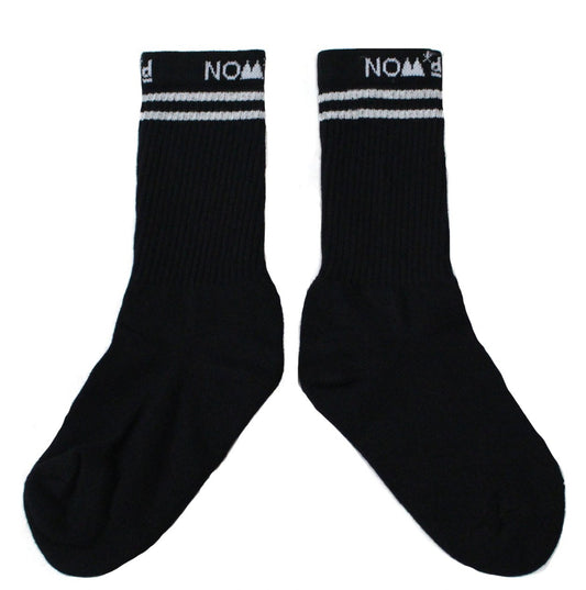 NOM*d | Stripe Socks | Black/White | Palm Boutique