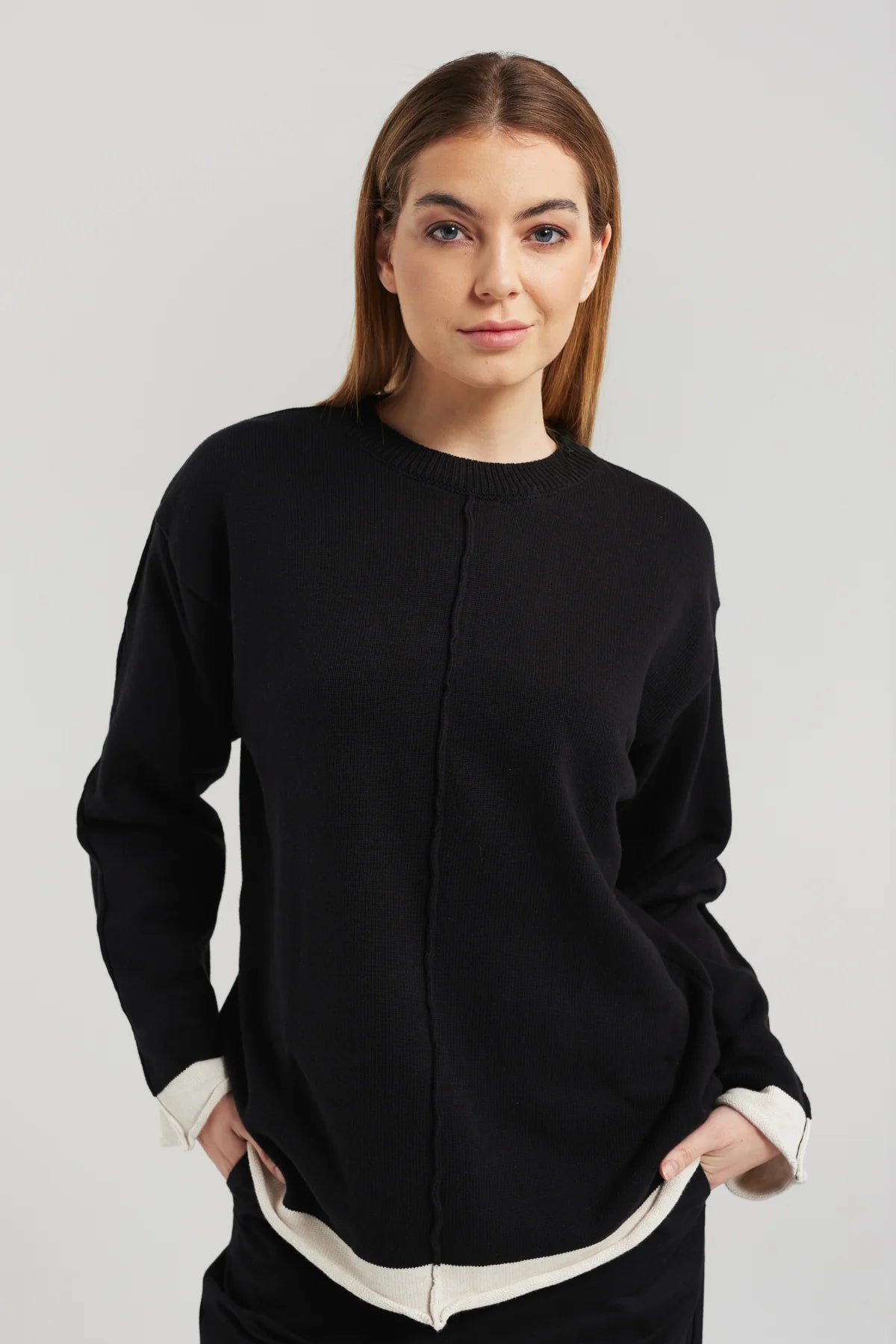 Nyne | Edge Sweater | Black | Palm Boutique