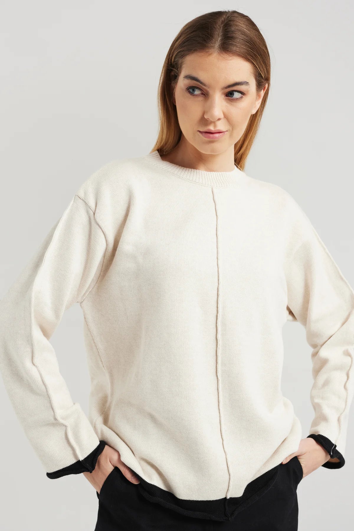 Nyne | Edge Sweater | Sand | Palm Boutique