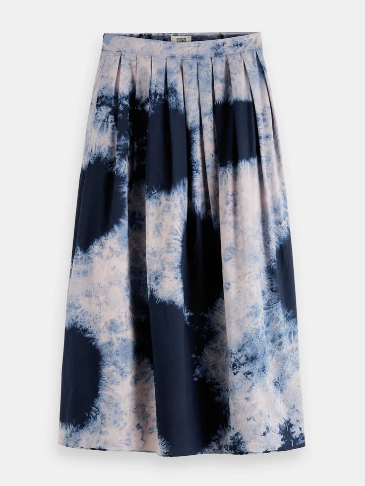 Scotch & Soda | Bleach Print Skirt | Ice Dye Navy | Palm Boutique