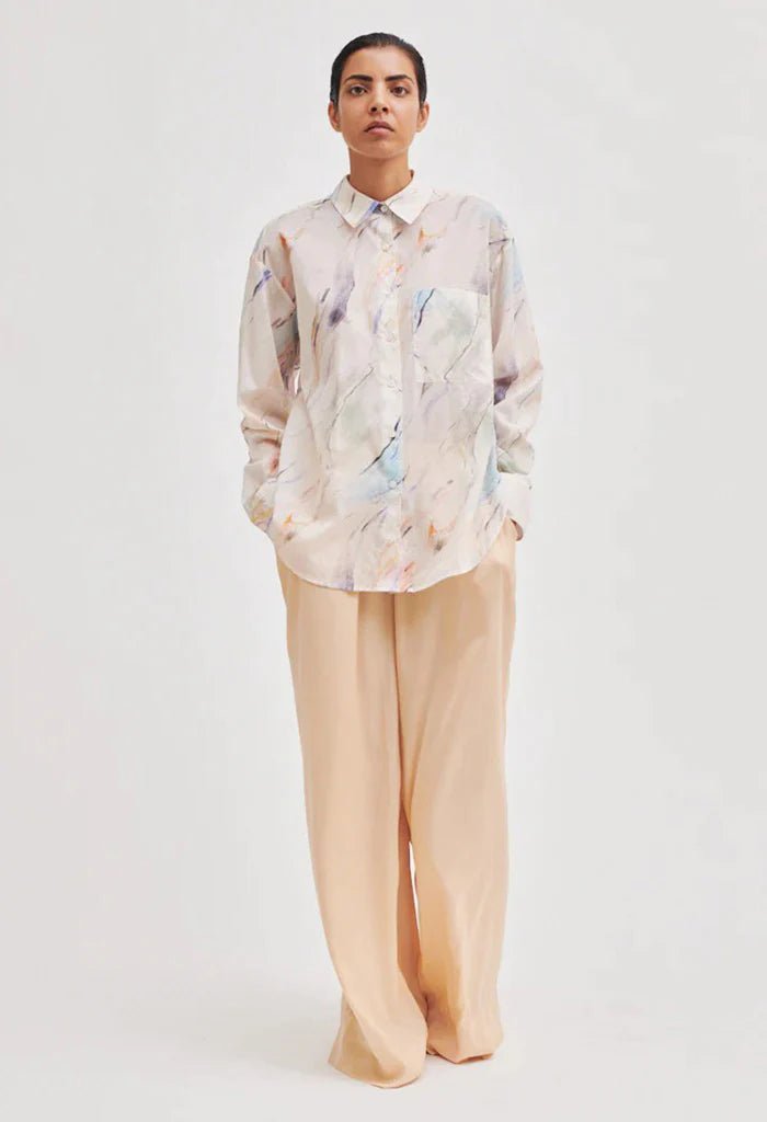 Second Female | Alex Classic Shirt | Ivory | Palm Boutique