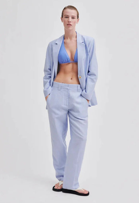 Second Female | Liah Blazer | Blue | Palm Boutique