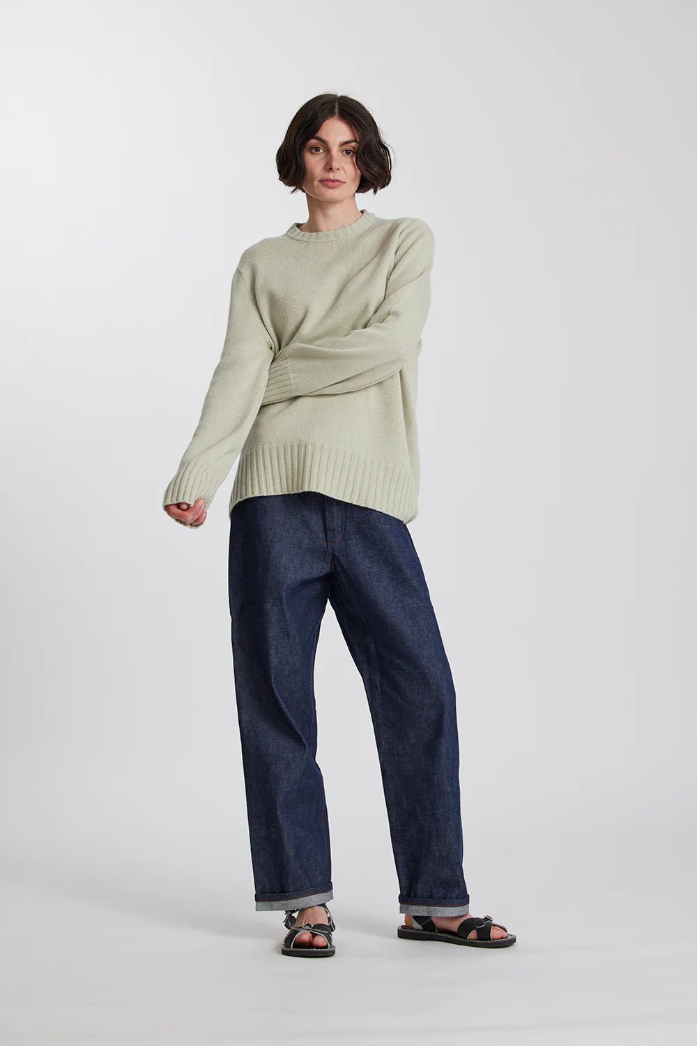 Standard Issue | Cashmere Oversized Sweater | Honeydew | Palm Boutique