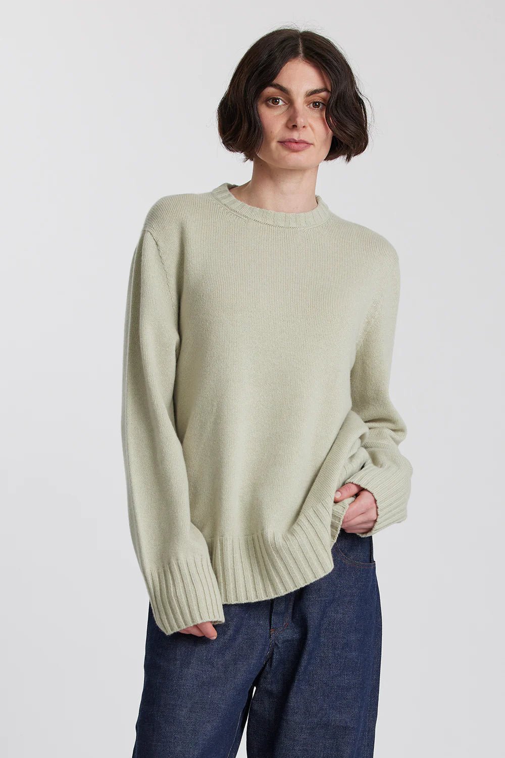 Standard Issue | Cashmere Oversized Sweater | Honeydew | Palm Boutique