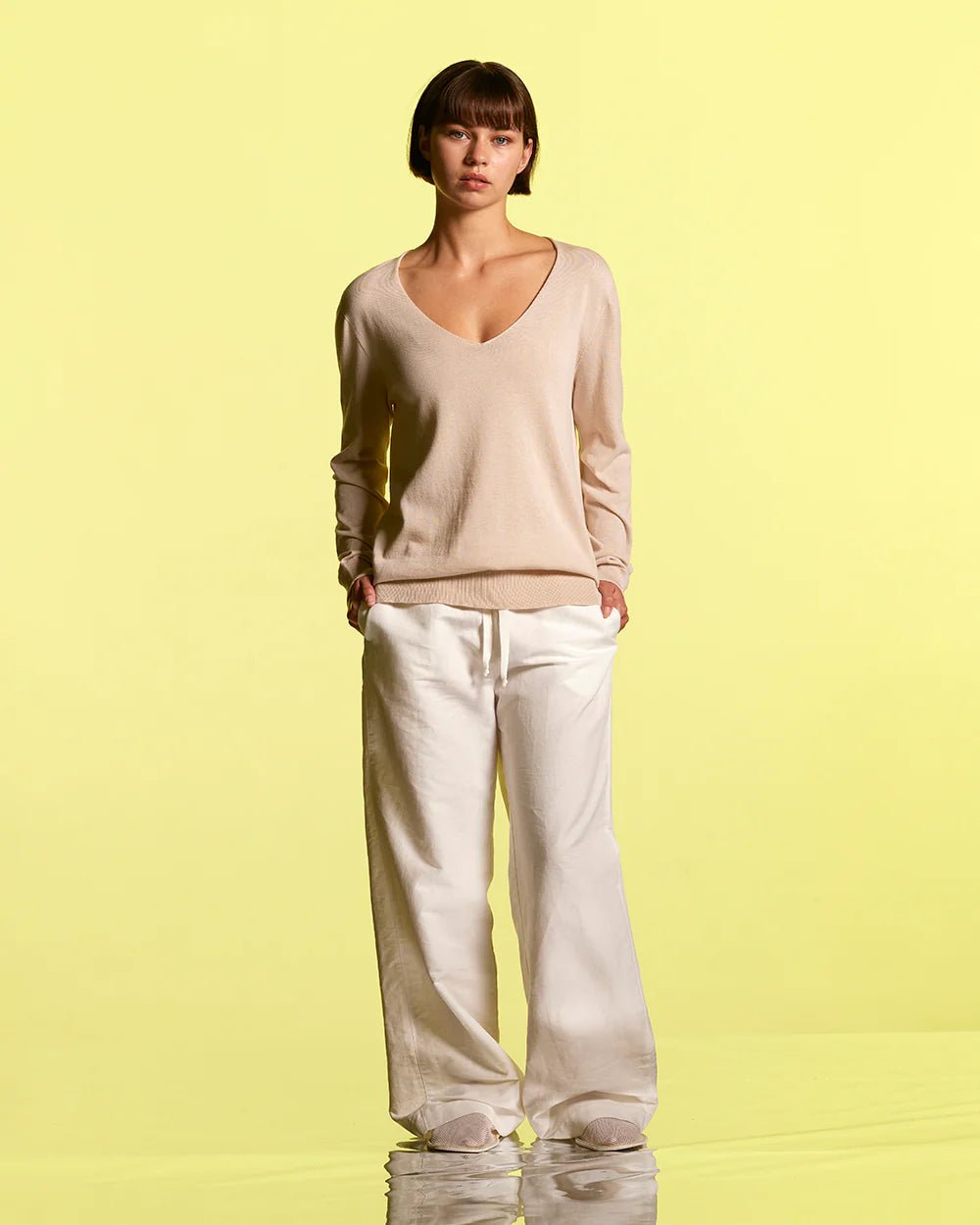 Standard Issue | Cotton V Slouchy | Oat | Palm Boutique