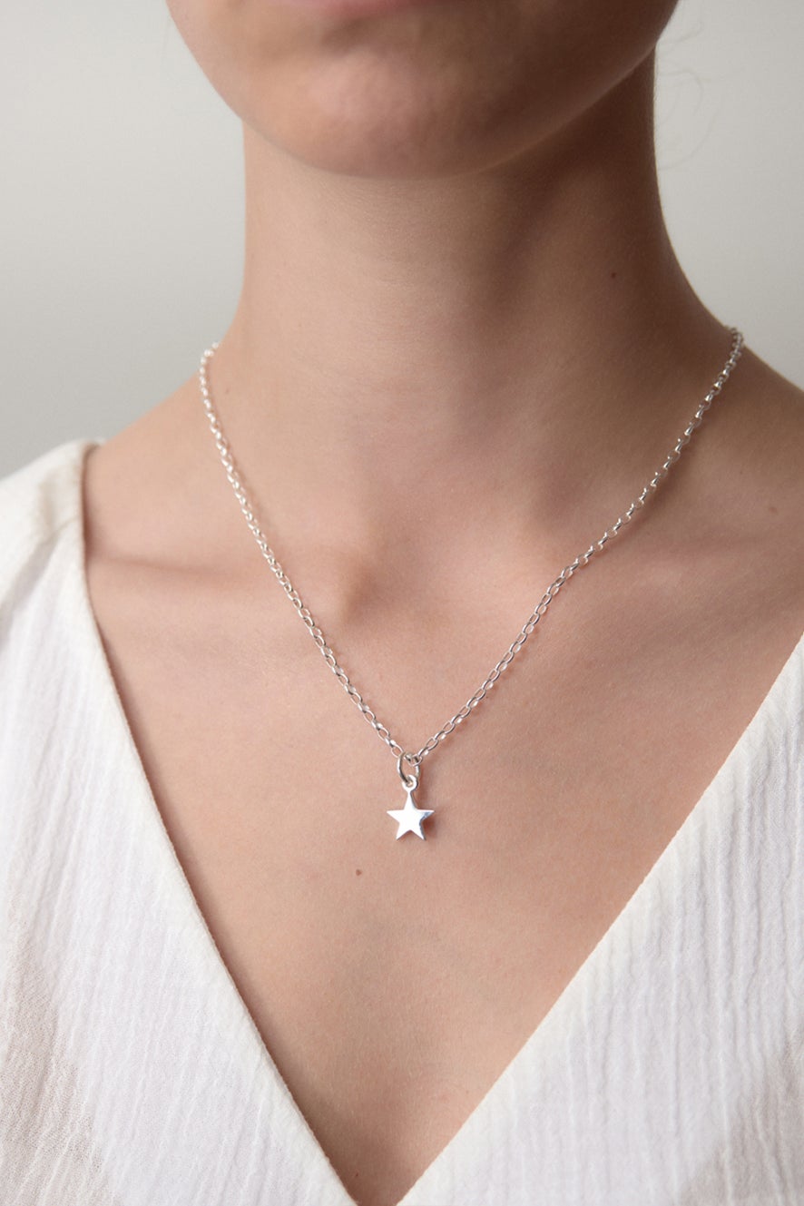 Karen Walker | Star pendant necklace | Silver | Palm Boutique
