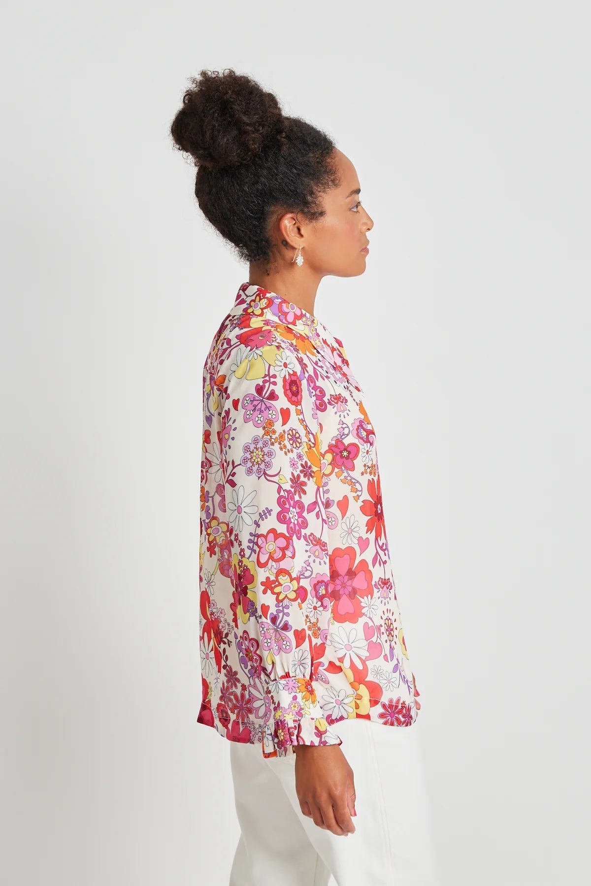 twenty-seven names | Kiss from a Rose shirt | Cream Floral | Palm Boutique