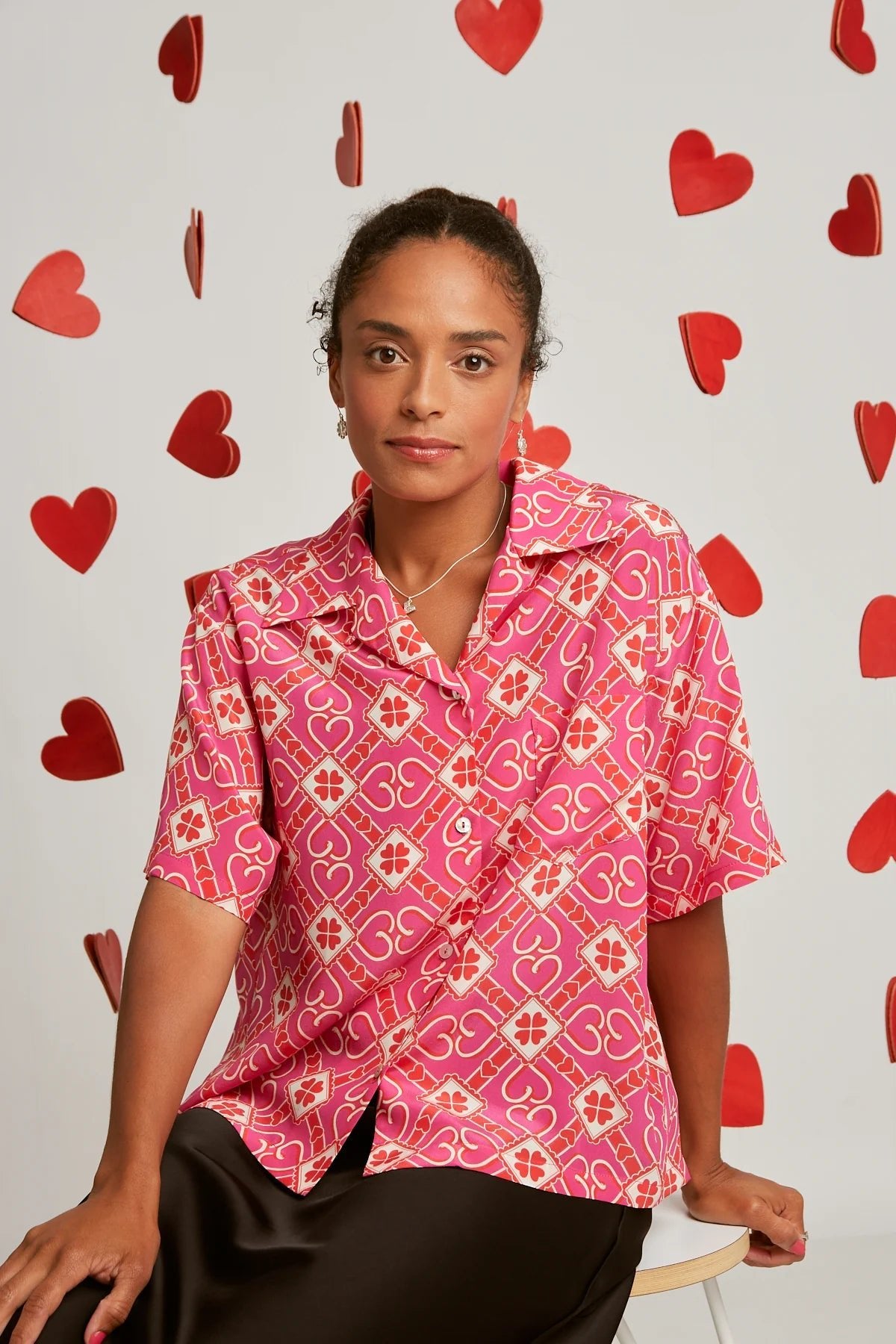 twenty-seven names | Portia Shirt | Magenta Hearts | Palm Boutique