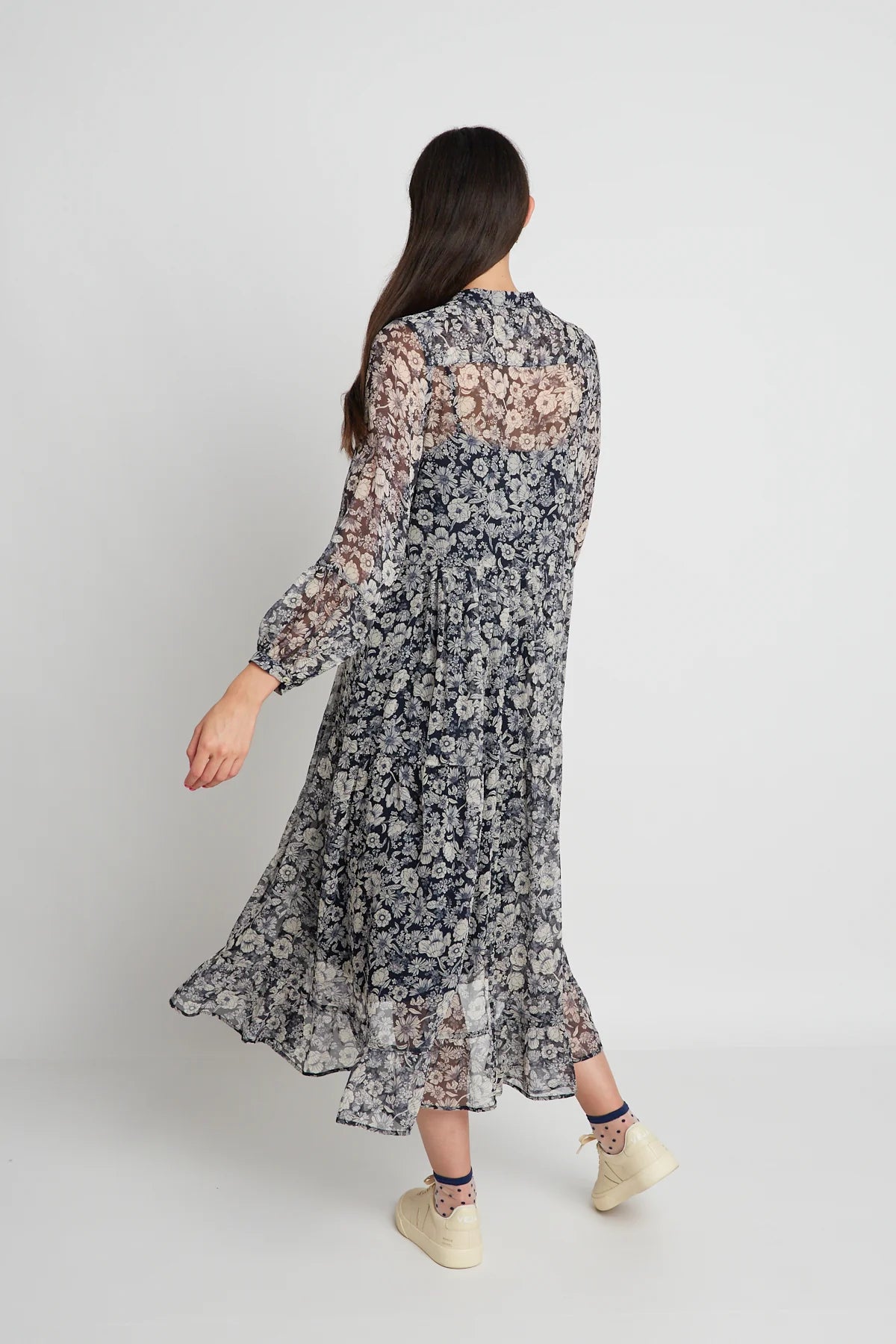 twenty-seven names | The Very Thought of You Dress | Navy Stencil Floral | Palm Boutique
