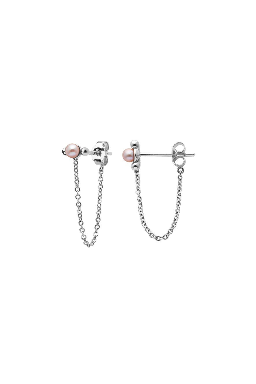 Karen Walker Jewellery | Vermeer Pearl Earrings Silver | Palm Boutique