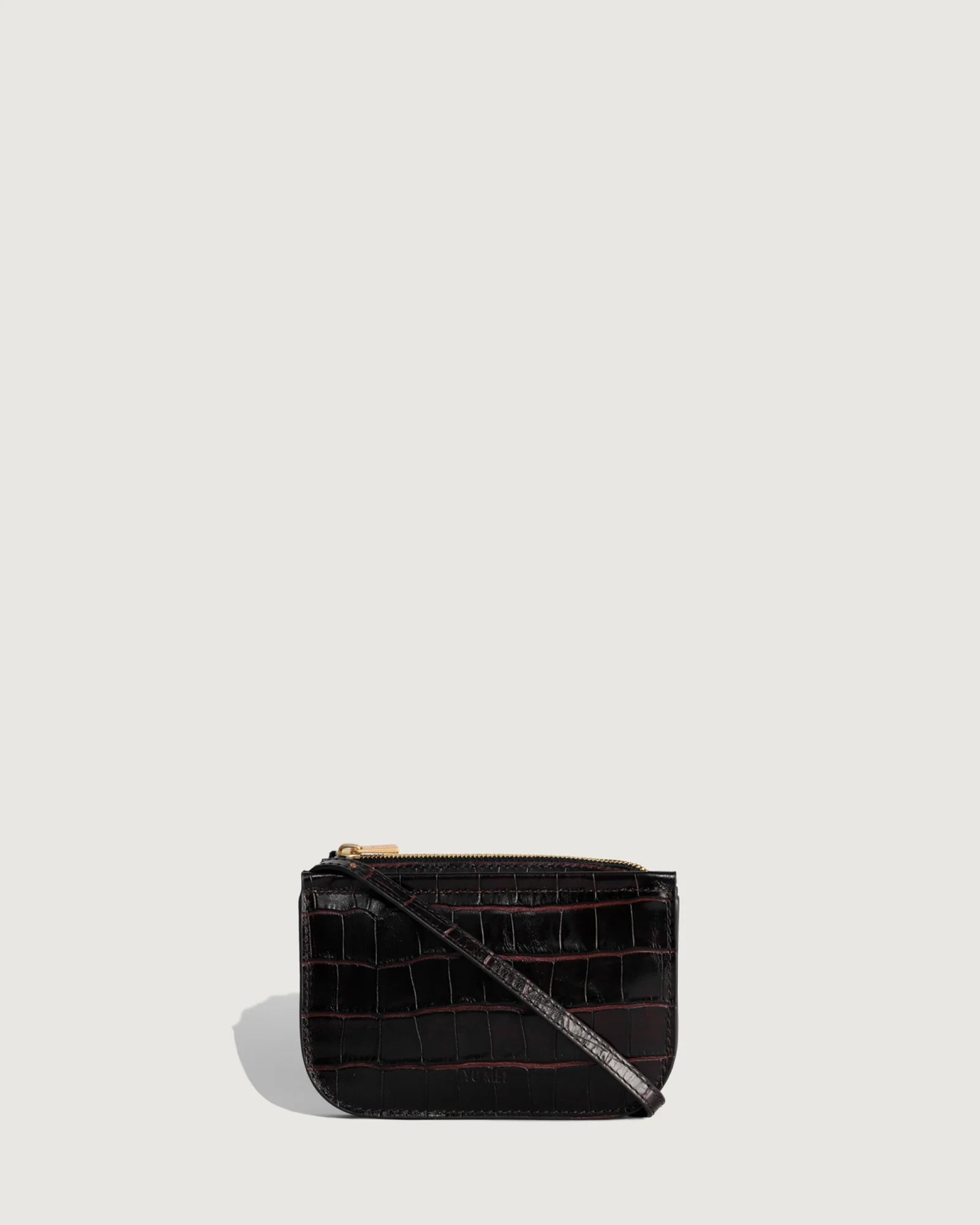 Yu Mei | Mini Vi Pouch | Sienna Croc | Palm Boutique